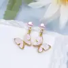 Aretes de Perla de Agua Dulce de Cristal de Hielo Triturado para Mujer Aretes de Plata de Ley S925 Nicho Gama Alta Nuevo Estilo Aretes de Perla Venta al por Mayor