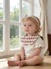 Babero Toalla de Saliva Algodón Puro Tipo a Versión Coreana Estilo Ins Infantil Extra Grande Pétalo Estilo Nórdico Ropa para Niños Yangang