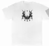 Moda Casual Retrô Americano Y2K Estampa Gótico Punk Slim Fit Gola Redonda Pulôver Manga Curta Camiseta Top