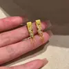 Colar de Franja de Trigo com Zircônia Banhado a Ouro Real Novo Estilo Chinês Retro Corrente de Clavícula Joias de Nicho de Luxo Leve Atacado