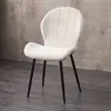 Silla de Comedor Nórdica Moderna Simple para el Hogar con Respaldo Silla de Escritorio de Ocio para Restaurante Silla de Hierro de Lujo Ligero para Maquillaje de Celebridad de Internet