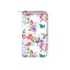 Cartera para mujer flor estampada digital Pu transfronteriza cartera larga con cremallera DX0069 cartera Imagen D