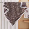90 Pañuelos Cuadrados Grandes, Brocado de Nube de Seda Artificial, Estilo Primavera y Verano, Versátiles y de Moda, Pañuelos de Seda de Alta Gama para Mujer, Pañuelos Decorativos Profesionales para el Cuello