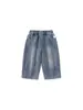 Pantalones de Colaboración Ip Bangxuan para Niños Pantalones Rectos de Invierno para Niños con Forro Polar Integrado Jeans Gruesos para Niñas
