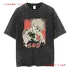 Transfronteriza Lavable230g Camiseta Lavable de Anime Estampado Retro Múltiples Patrones Venta Directa de Fábrica