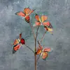 Decoración de ventana de mariposa impresa en 3D, decoración del hogar, accesorios de fotografía, flores artificiales populares, adornos de flores artificiales transfronterizos al por mayor