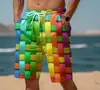 Pantalones Cortos Casuales de Playa para Hombre de Verano Transfronterizos Estampado Digital 3D Moda Deportiva Vacaciones Hawai
