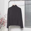 A02 liquidación especial camisa base de manga larga de madera para oreja, cuello semi alto, forro polar, gruesa, camiseta de modal, chaqueta 7728