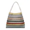 Bolso de Gran Capacidad Versátil de Moda para Viajes Diario Estilo Nuevo 2026 para Mujer Bolso de Hombro Único Bolso Tote de Moda Super Caliente Bolso Tejido de Paja