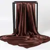 Bufanda Cuadrada Grande Bufanda Monocromática de Primavera y Otoño Bufanda de Satén Bufanda de Estilo Coreano para Mujer Combinable para Todo Bufanda Decorativa de Arte Profesional Bufanda de Estilo Coreano