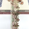 Encaje Bordado Multicolor con Hilo Dorado y Lentejuelas, Encaje de Cuatro Colores, Encaje de Lentejuelas Estilo Étnico de 5.5 cm, Accesorios y Materiales Transfronterizos
