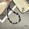 Cadena para Teléfono Móvil Mariposa Noche Oscura Adecuada para Apple Cadena de Perlas Joyería Lanyard Lindo de Celebridad de Internet Pareja de Belleza