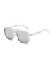 Gafas de sol de barras paralelas europeas y americanas que combinan con todo, gafas de sol retro de moda para exteriores, gafas de montar para viajeros de celebridades de Internet