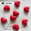 DIY vermelho amor jóias acessórios grampo acessórios para o cabelo DIY material pingente de telefone móvel caso sapatos e chapéus roupas brincos colar