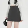 Falda de Lana de Lunares Corte A para Mujer, Nueva Falda de Cintura Alta Ajustada Otoño/Invierno, Falda Corta Vintage para Chicas Modernas A14128