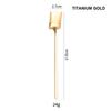 Cuchara para Hielo de Acero Inoxidable 304 Cuchara Pala Creativa Estilo Industrial Mango Largo Cuchara para Remover Hielo Cuchara para Café Cuchara Pala Cuchara para Postre