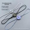 Corda para Etiqueta de Roupa Lanyard Personalizado Cordão de Inserção Dupla Cordão Personalizado de Alta Qualidade Corda Encerada Pontual Cordão para Etiqueta Cordão Sling Cápsulas