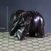 Elefante de Madeira de Deriva Artesanato Escultura em Madeira Ornamento Elefante 12cm Madeira Maciça Escultura Mascote Presente de Madeira