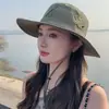 Sombrero de Mujer de Verano con Ala Ancha Sombrero de Pescador Sombrero Vaquero Occidental de Hombre Pesca al Aire Libre Montañismo Viaje Ciclismo Sombrero para el Sol