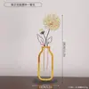 Ornamento de Vaso de Flores de Ferro Espessado, Decoração de Arte Oca para Estudo, Mesa de Cabeceira, Mesa de Trabalho, Artesanato para Decoração de Casa