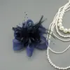 Boda Novia Blanco Malla Tocado Accesorios para el Cabello Actuación Escénica Foto Cabeza Flor Horquilla Flor Borde Clip Accesorios