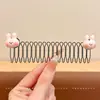 Pente de Cabelo Desenho Animado Infantil para Arrumar Fios Soltos, Presilha de Cabelo para Meninas para a Parte de Trás da Cabeça, Pente para Franja, Grampo de Cabelo, Acessório de Cabelo