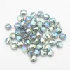 Pingente de Lingote de Azulejo com Furo Médio Galvanizado Colorido 8mm Contas de Vidro Acessórios para Joias DIY Pulseira Brincos Acessórios para Colar