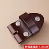 Fivela de couro fivela de cinto conectando camada superior de couro acessórios de cinto de couro peça de cabeça de laço de couro fivela lisa placa de fivela 3,8cm