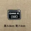 Pegatinas de Tela Bordadas con Rayas Inglesas Negras de Moda Accesorios para Ropa Bolsas Zapatos Parches DIY Pegatinas Decorativas