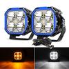 Faróis de Spot Personalizados para Carro Quadrados para Veículos Off-Road Luzes de Trabalho LED de 3 polegadas Faróis de Spot Luzes Off-Road Luz Branca Modificação Transfronteiriça