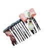 Peine para el cabello con artefacto para romper el cabello de niños, horquilla para el cabello con acabado de flequillo, accesorios para el cabello de verano, tocado con horquilla para mujer