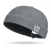Gorra de Moda Deslavada para Temporada de Primavera y Otoño con Bordado de Corona sin Visera, Gorro Hip-Hop Unisex, Elegante Gorra de Propietario