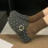 Pantuflas Birkenstock Retro para Mujer Ropa de Exterior Otoño 2026 Nuevo Lunares Suela Gruesa Slip-on Aumento de Altura Interior Punta Cerrada Zapatos de Media Pantufla