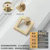 Lujo Nórdico Ligero Mango de Cobre Puro Moderno Minimalista Manija de Puerta de Armario Manija de Cajón Completamente de Cobre Dorado de un Solo Agujero