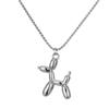 Collar de cachorro de globo simple europeo y americano, colgante de moda para hombres y mujeres, Tierra, disco genial, personalidad callejera, cadena para suéter, regalo para pareja