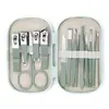 Set de Cortauñas en Stock Herramientas de Acero Inoxidable Tijeras para Uñas Manicura Cortauñas Portátil Belleza Punta Biselada