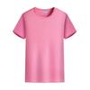 Camiseta de trabajo de secado rápido de seda de hielo, manga corta, estampado fijo, LOGO, malla, transpirable, para exteriores, equipo, herramientas, publicidad, camisa de cuello redondo