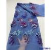 Posicionamiento de Vestido Europeo y Americano Lentejuelas de Flores 3D Tela de Encaje de Malla Tela de Encaje con Lentejuelas Nupciales