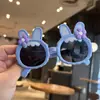 Óculos de Sol de Coelho para Crianças Bebê Silicone Macio Lentes Polarizadas Óculos Divertidos de Desenho Florido Óculos de Sol Fofos para Meninas Tendência