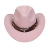Sombreros para Hombre Transfronterizos, Sombreros Vaqueros Occidentales Europeos y Americanos, Sombreros de Jazz de Lana, Sombreros de Sol para Mujer para Exteriores, Sombreros Negros para Adultos
