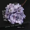 Pintura a Óleo de Alta Qualidade Flor de Hortênsia de Chão Artificial Flor de Seda Estilo Europeu Decoração para Casa Adereços de Fotografia Suprimentos para Casamento Flor de Seda