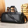 Bolso de Viaje Retro para Hombre de Piel de Vaca de Primera Capa Gran Capacidad para Viajes de Negocios Bolsa para Traje Compartimento Independiente de Alta Gama para Zapatos Bolsa de Viaje