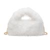 25 Bolsos de Peluche Estilo Coreano de Otoño Nuevos, Elegantes y de Moda Bolsos de Hombro tipo Clutch para Mujer, Bolsos de Gran Capacidad para Viajar