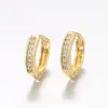 Xuping Moda Europea y Americana Transfronterizo Círculo Geométrico Hebilla de Pendiente Aleación de Cobre Simple Personalidad Estilo Frío Pendientes Joyería para Orejas Venta al por Mayor