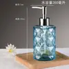 Frasco de Álcool em Gel em Formato de Diamante, Frasco de Sabonete de Vidro Colorido Tipo Pump, Frasco Vazio Reembalado de Shampoo e Gel de Banho Doméstico Atacado