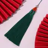 Borla doble de poliéster con borla de loto, accesorio creativo para colgar en el coche, bricolaje, fábrica, colgante de coche, colgante de Año Nuevo, peine colgante