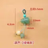 Colgante de Ágata Natural Accesorio del Año del Caballo Cristal de Loto Colgante Mini Pequeño Accesorios para Pulsera DIY