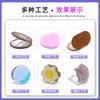 Ventas Directas de Fábrica Espejo Portátil de Alta Definición de Doble Cara Plegable Regalo Espejo Pequeño Material PU Espejo Redondo de Mano