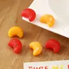 Mini Frutas DIY Acessórios de Cabelo Feitos à Mão Cola Cremosa Acessórios de Decoração para Capa de Celular Acessórios de Resina Laranja Brinquedo de Comida Leite