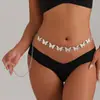 Corrente de cintura de metal borboleta moda joias transfronteiriça europeia e americana feminina sexy hot girl corrente de corpo para biquíni de metal
